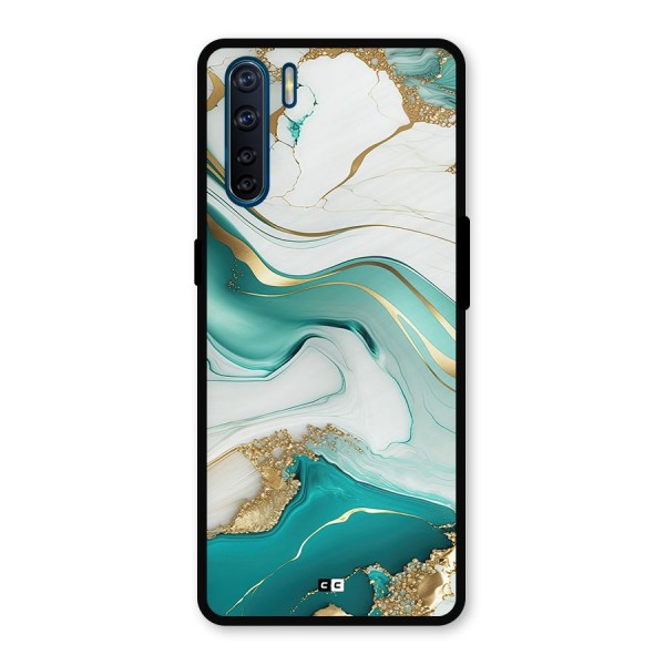 Marvelous Marble Metal Back Case for Oppo F15