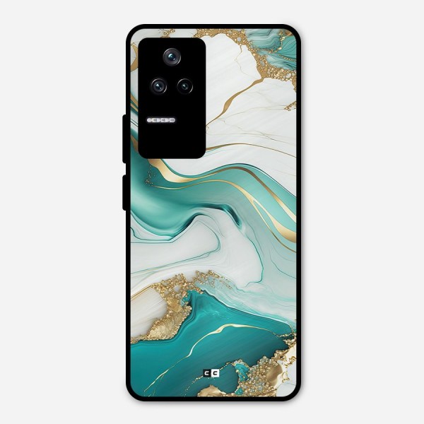 Marvelous Marble Metal Back Case for Poco F4 5G