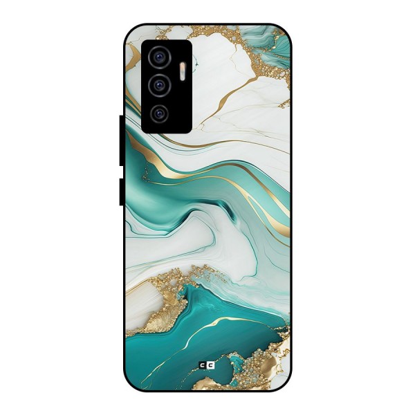 Marvelous Marble Metal Back Case for Vivo V23e