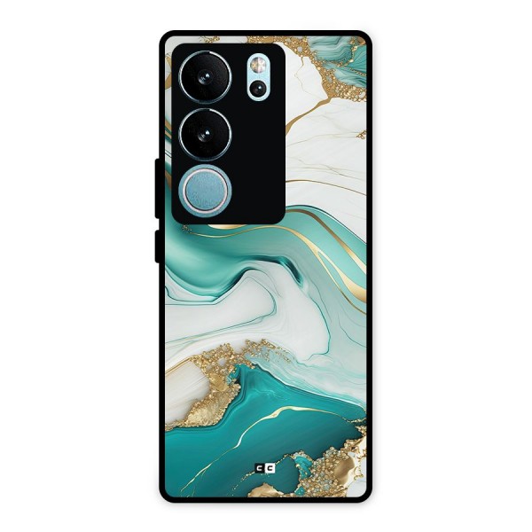 Marvelous Marble Metal Back Case for Vivo V29