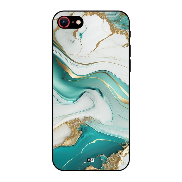 Marvelous Marble Metal Back Case for iPhone SE 2022