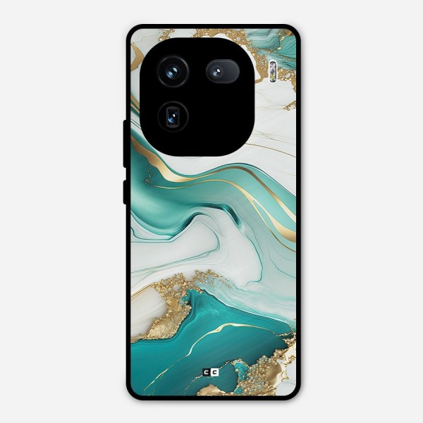 Marvelous Marble Metal Back Case for iQOO 12