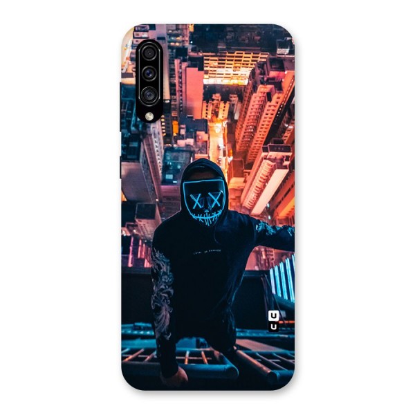 Mask Guy Climbing Building Back Case for Galaxy A30s