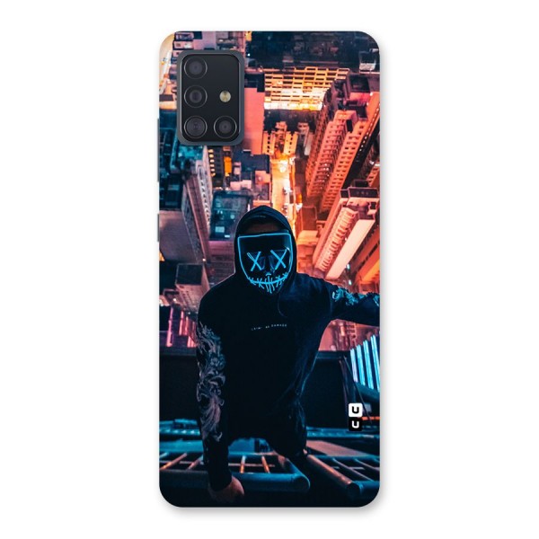 Mask Guy Climbing Building Back Case for Galaxy A51
