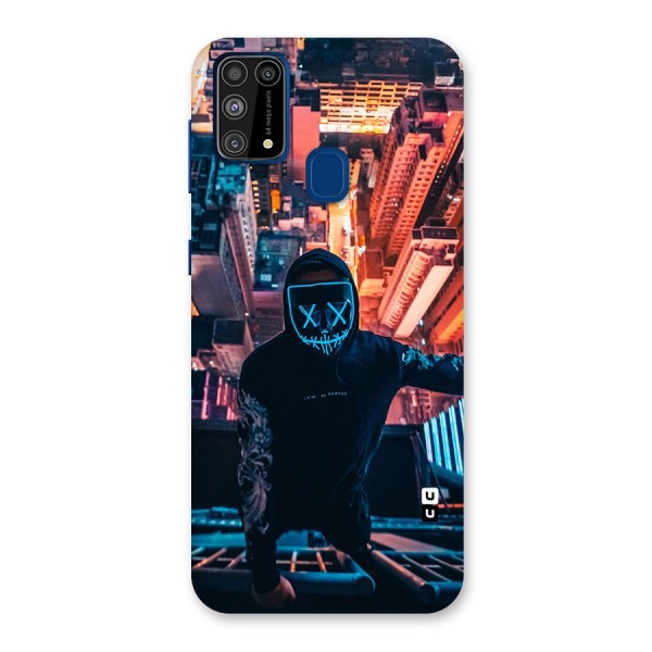 Mask Guy Climbing Building Back Case for Galaxy M31