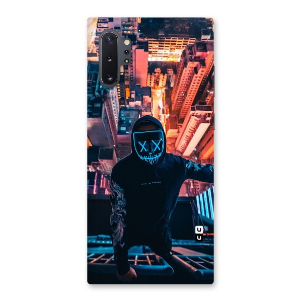 Mask Guy Climbing Building Back Case for Galaxy Note 10 Plus
