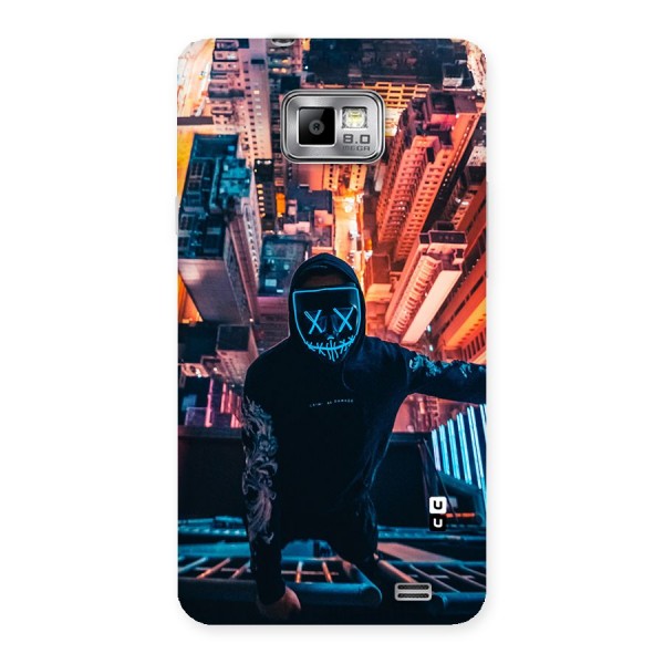 Mask Guy Climbing Building Back Case for Galaxy S2