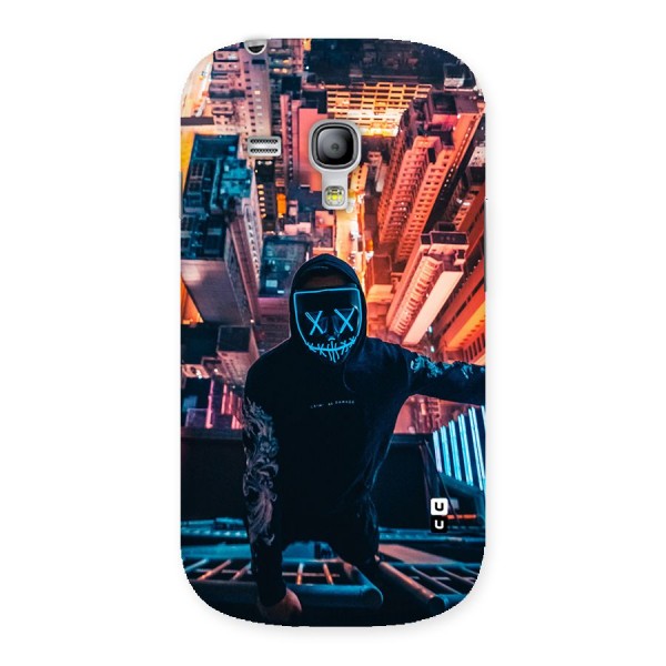 Mask Guy Climbing Building Back Case for Galaxy S3 Mini
