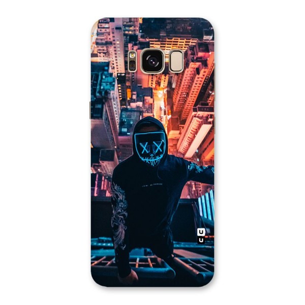 Mask Guy Climbing Building Back Case for Galaxy S8