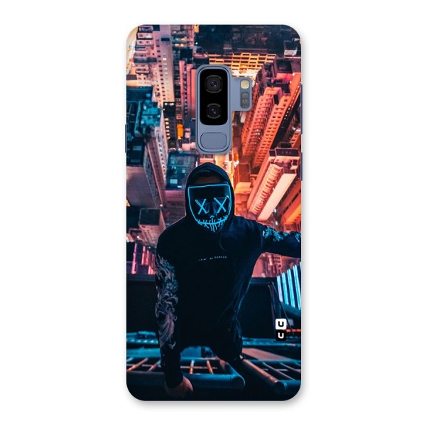 Mask Guy Climbing Building Back Case for Galaxy S9 Plus