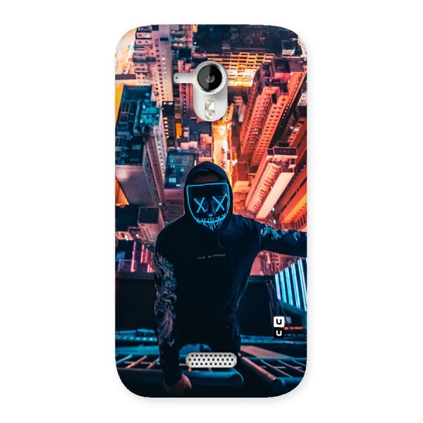 Mask Guy Climbing Building Back Case for Micromax Canvas HD A116