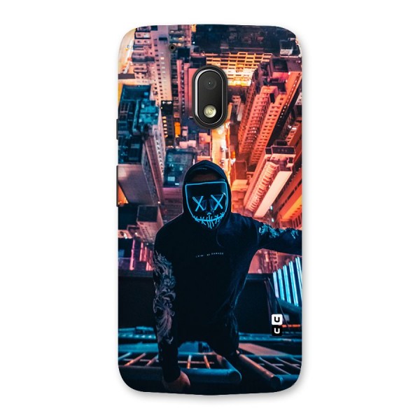 Mask Guy Climbing Building Back Case for Moto G4 Play