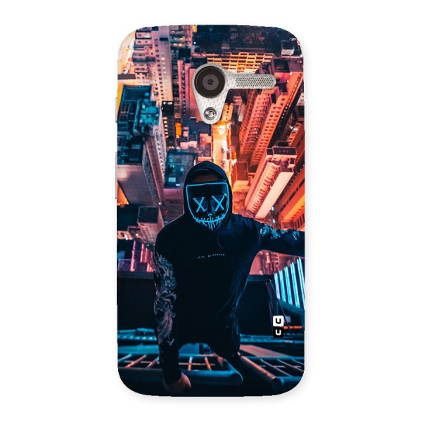 Mask Guy Climbing Building Back Case for Moto X