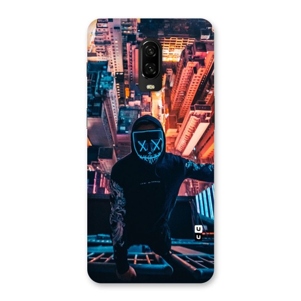 Mask Guy Climbing Building Back Case for OnePlus 6T