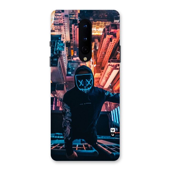 Mask Guy Climbing Building Back Case for OnePlus 8