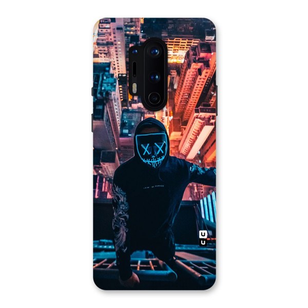 Mask Guy Climbing Building Back Case for OnePlus 8 Pro