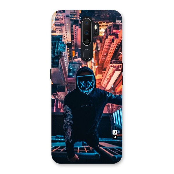 Mask Guy Climbing Building Back Case for Oppo A5 (2020)