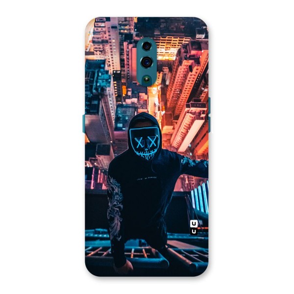 Mask Guy Climbing Building Back Case for Oppo Reno