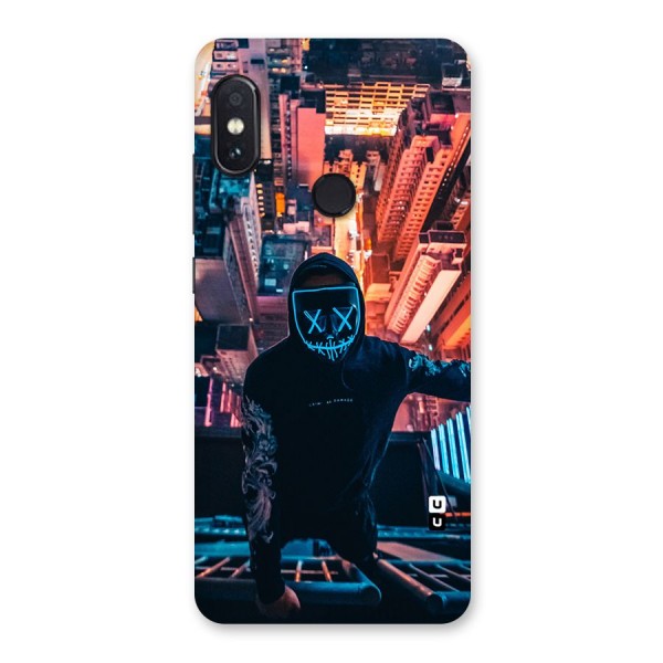 Mask Guy Climbing Building Back Case for Redmi Note 5 Pro