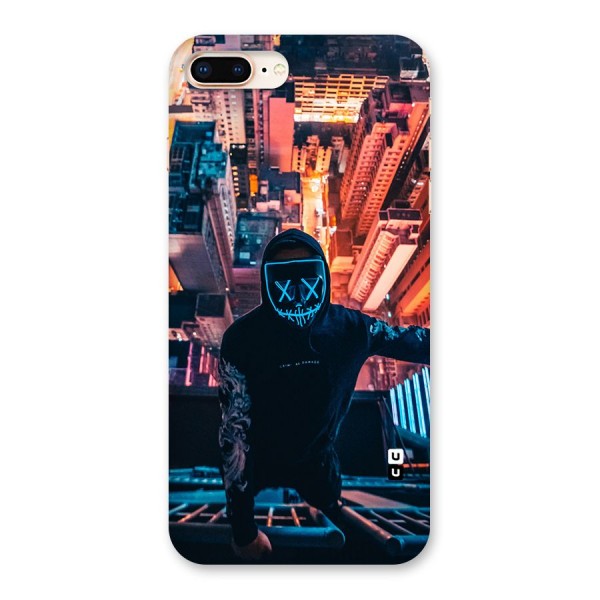 Mask Guy Climbing Building Back Case for iPhone 8 Plus