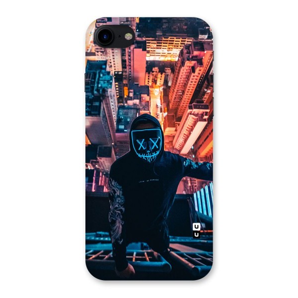 Mask Guy Climbing Building Back Case for iPhone SE 2020