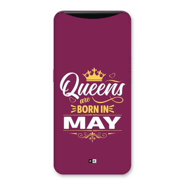 May Born Queens Back Case for Oppo Find X