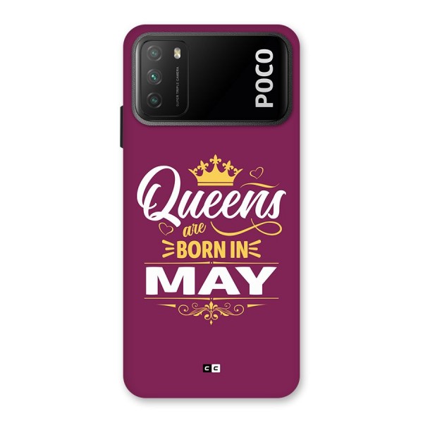 May Born Queens Back Case for Poco M3