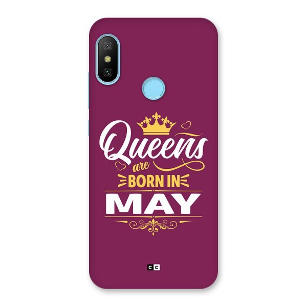 May Born Queens Back Case for Redmi 6 Pro