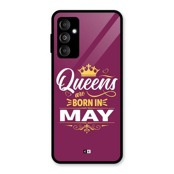 May Born Queens Glass Back Case for Galaxy M14 5G