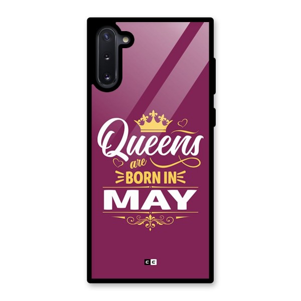 May Born Queens Glass Back Case for Galaxy Note 10