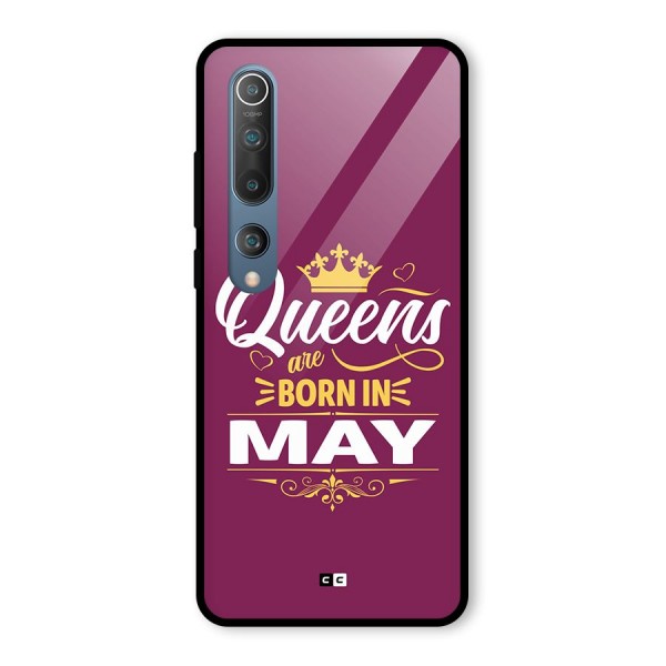 May Born Queens Glass Back Case for Mi 10