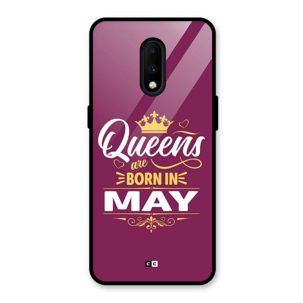 May Born Queens Glass Back Case for OnePlus 7