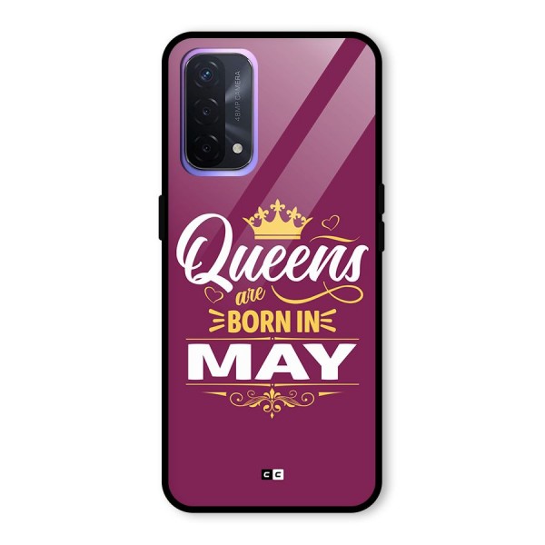 May Born Queens Glass Back Case for Oppo A74 5G