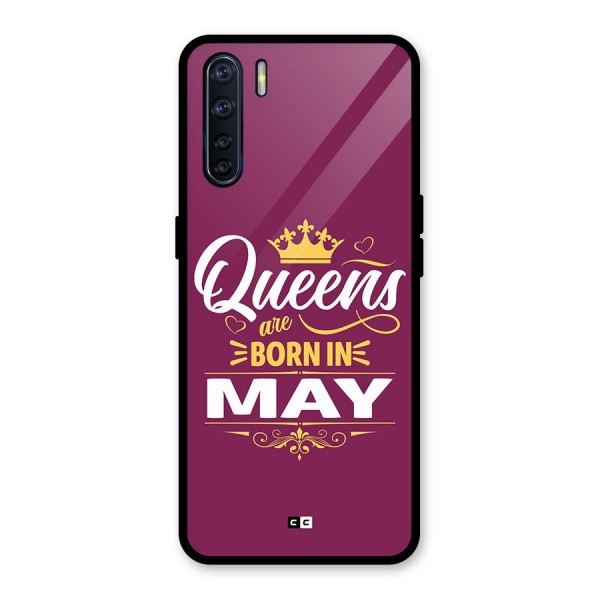 May Born Queens Glass Back Case for Oppo F15