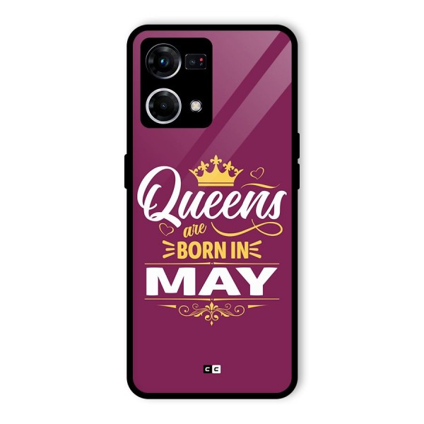 May Born Queens Glass Back Case for Oppo F21s Pro 4G