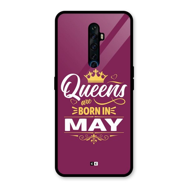 May Born Queens Glass Back Case for Oppo Reno2 F