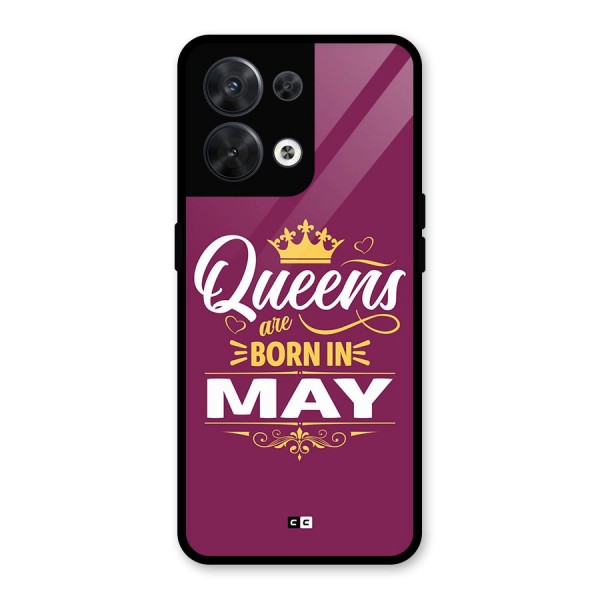 May Born Queens Glass Back Case for Oppo Reno8 5G