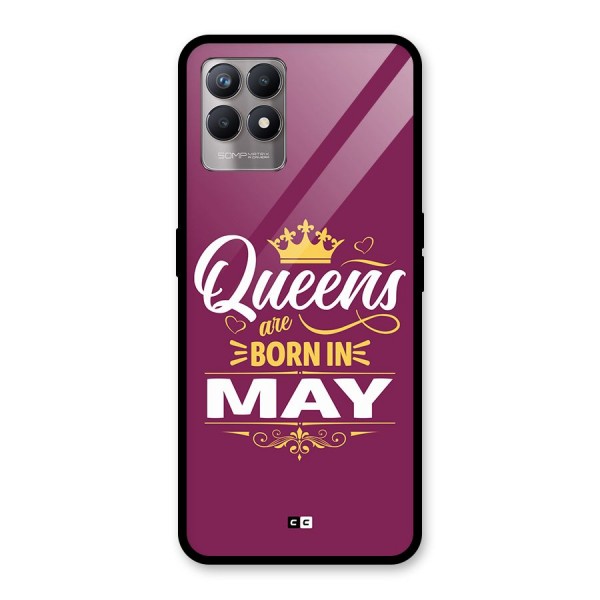 May Born Queens Glass Back Case for Realme Narzo 50
