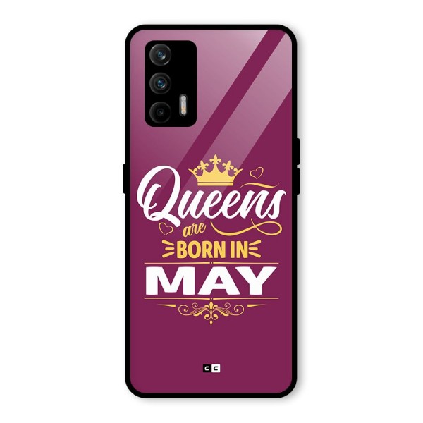 May Born Queens Glass Back Case for Realme X7 Max