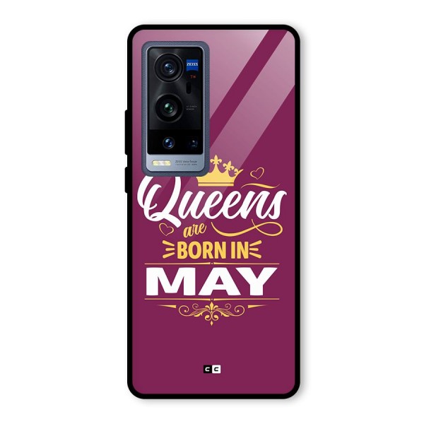May Born Queens Glass Back Case for Vivo X60 Pro Plus
