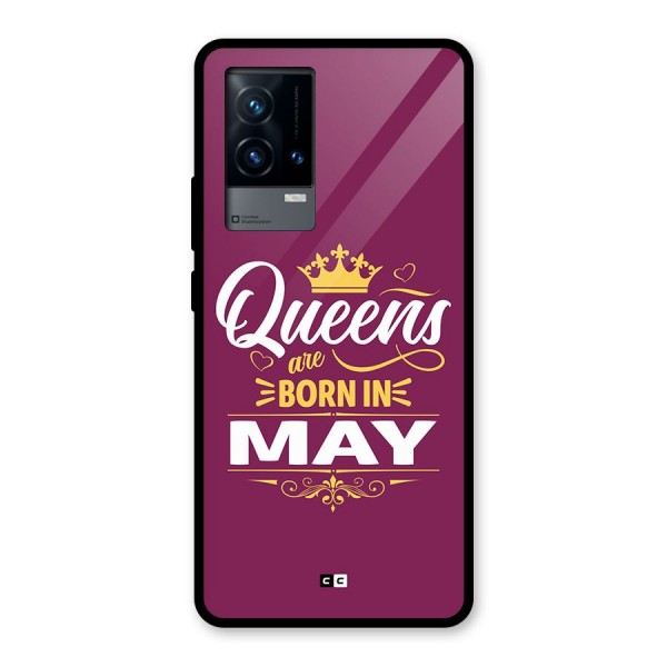 May Born Queens Glass Back Case for iQOO 9 5G