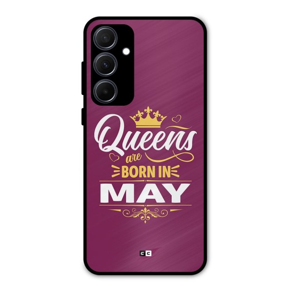 May Born Queens Metal Back Case for Galaxy A35