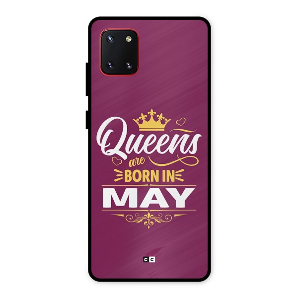 May Born Queens Metal Back Case for Galaxy Note 10 Lite