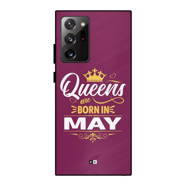 May Born Queens Metal Back Case for Galaxy Note 20 Ultra