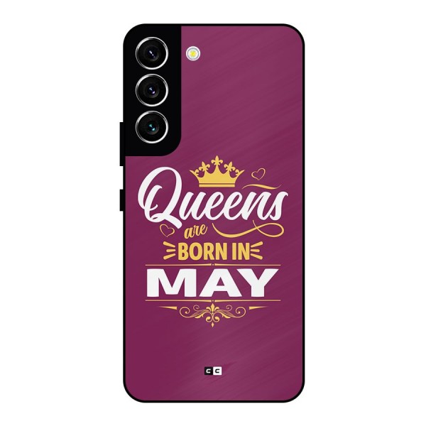 May Born Queens Metal Back Case for Galaxy S22 5G