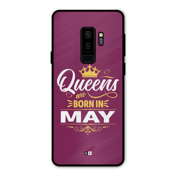 May Born Queens Metal Back Case for Galaxy S9 Plus