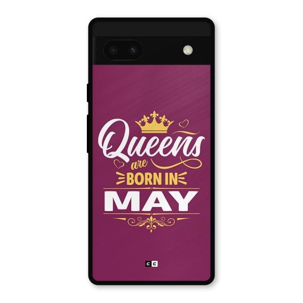 May Born Queens Metal Back Case for Google Pixel 6a