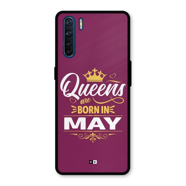 May Born Queens Metal Back Case for Oppo F15
