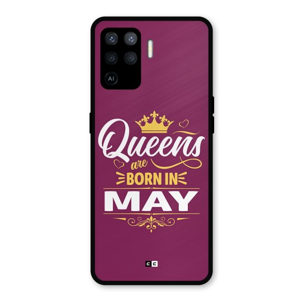 May Born Queens Metal Back Case for Oppo F19 Pro