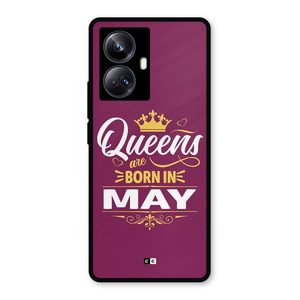 May Born Queens Metal Back Case for Realme 10 Pro Plus
